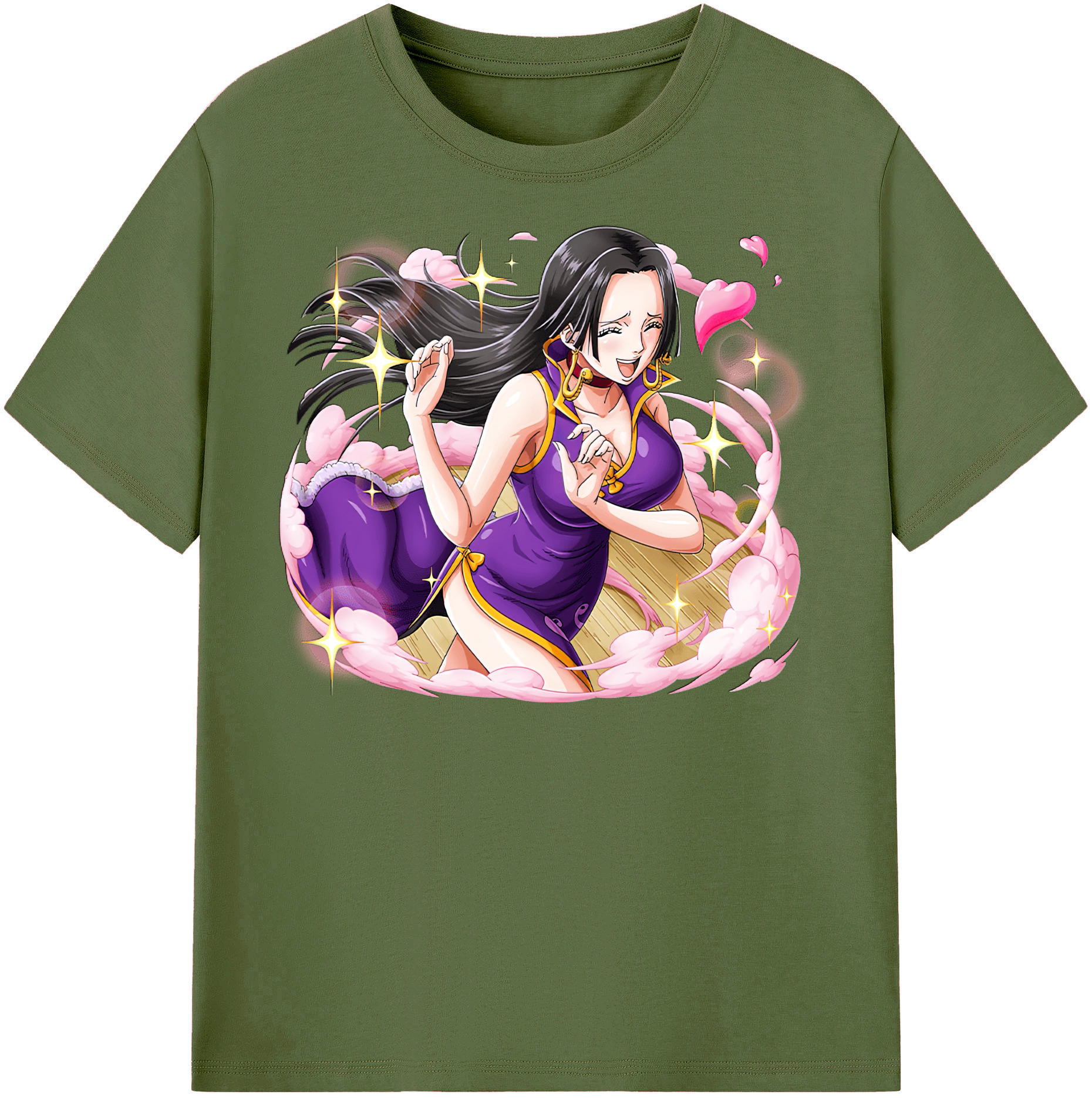 ワンピース ボア・ハンコック ONE PIECE Boa·Hancock 綿100％半袖Tシャツ（フロントプリント）